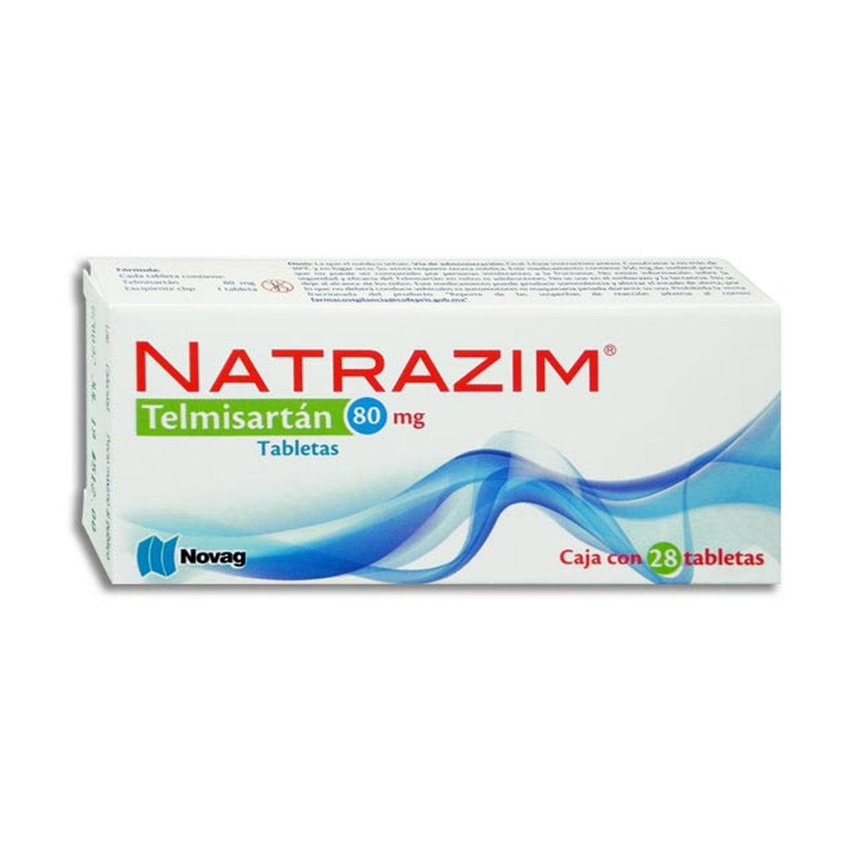 NATRAZIM 28 TAB 80 MG