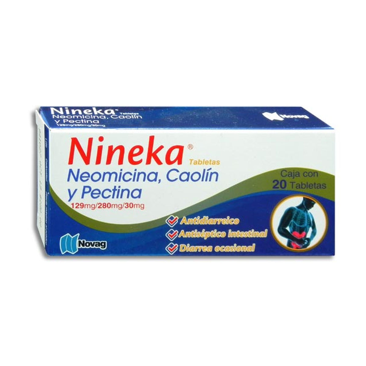 NINEKA 20 TAB 129/280/30 MG