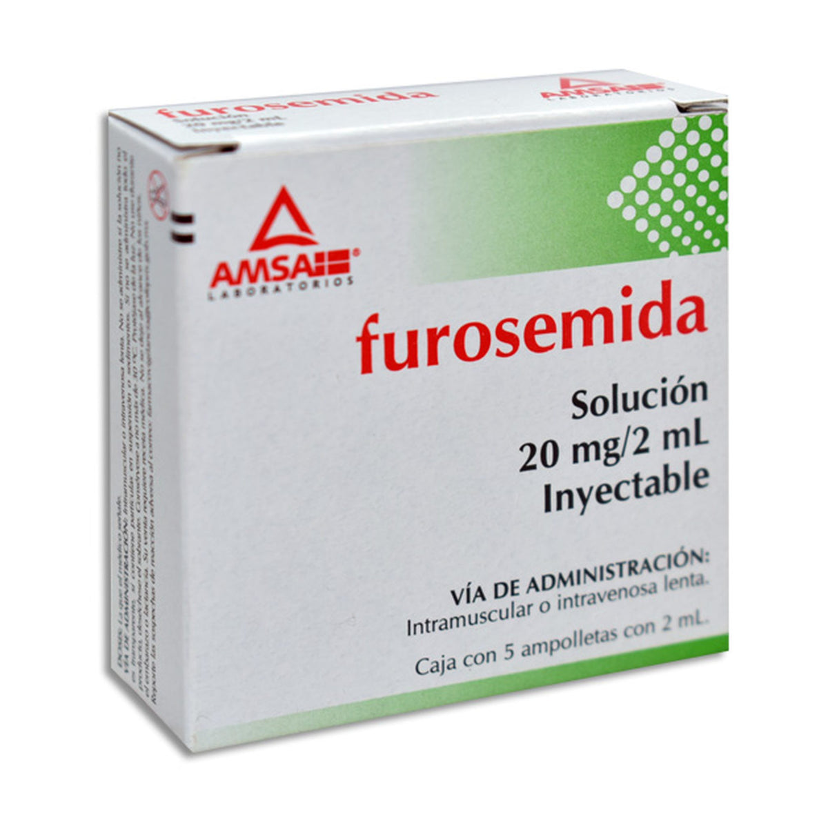 FUROSEMIDA 5 AMP 20MG/2 ML