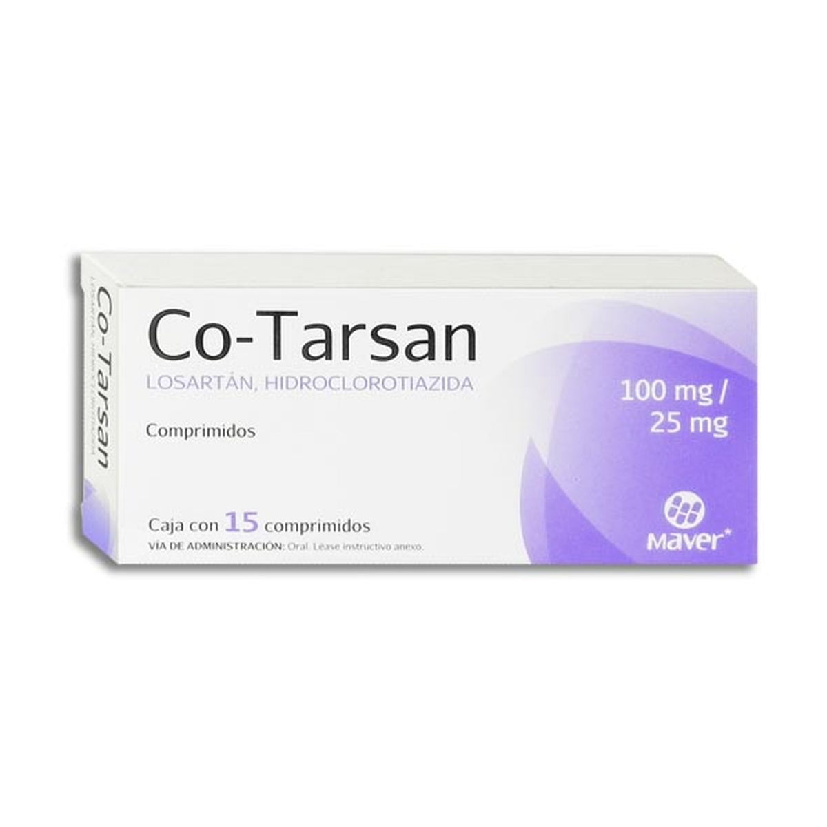 CO-TARSAN 15 COMP 100/25 MG