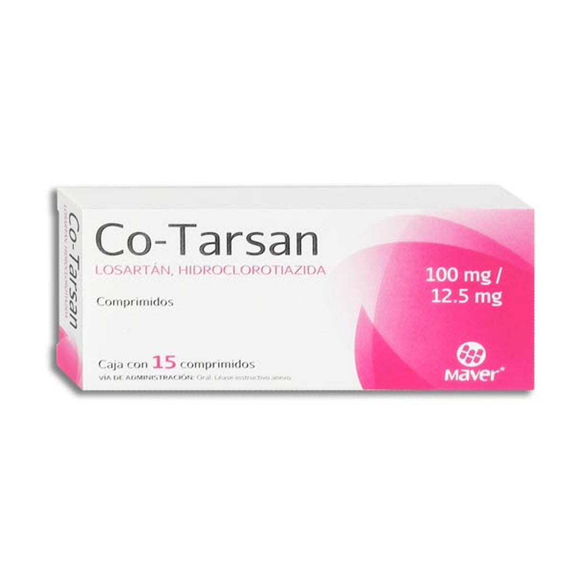 CO-TARSAN 15 COMP 100/12.50 MG