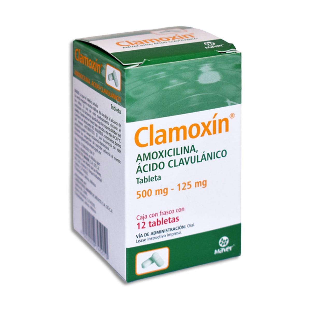 CLAMOXIN 12 TAB 500/125 MG