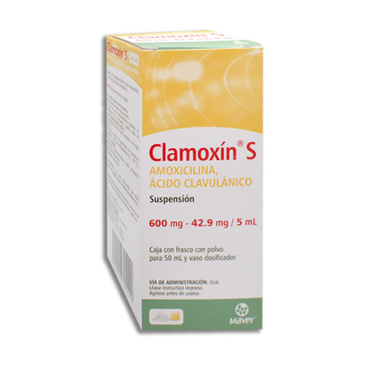 CLAMOXIN S 1 SUSP 600/42.90MG/50 ML