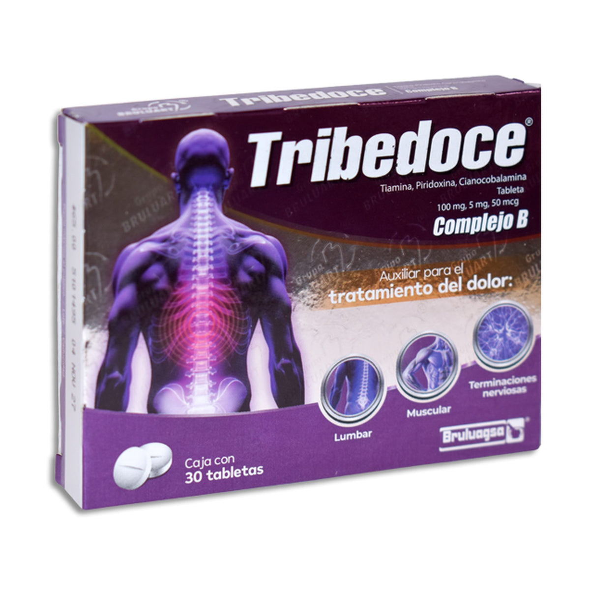 TRIBEDOCE 30 TAB 100/5/0.05 MG