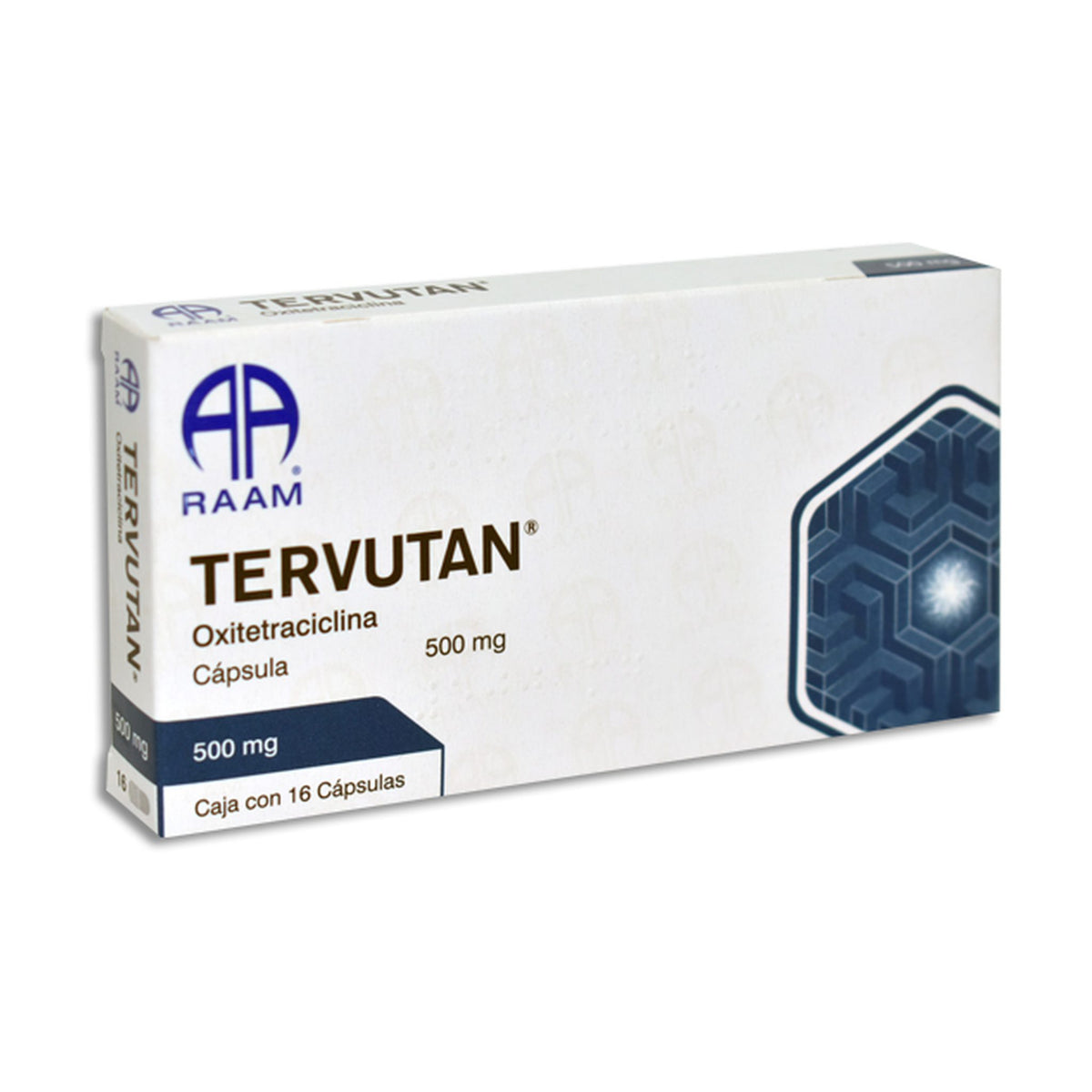 TERVUTAN 16 CAPS 500 MG