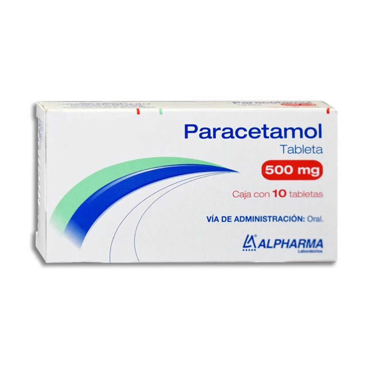 PARACETAMOL 10 TAB 500 MG