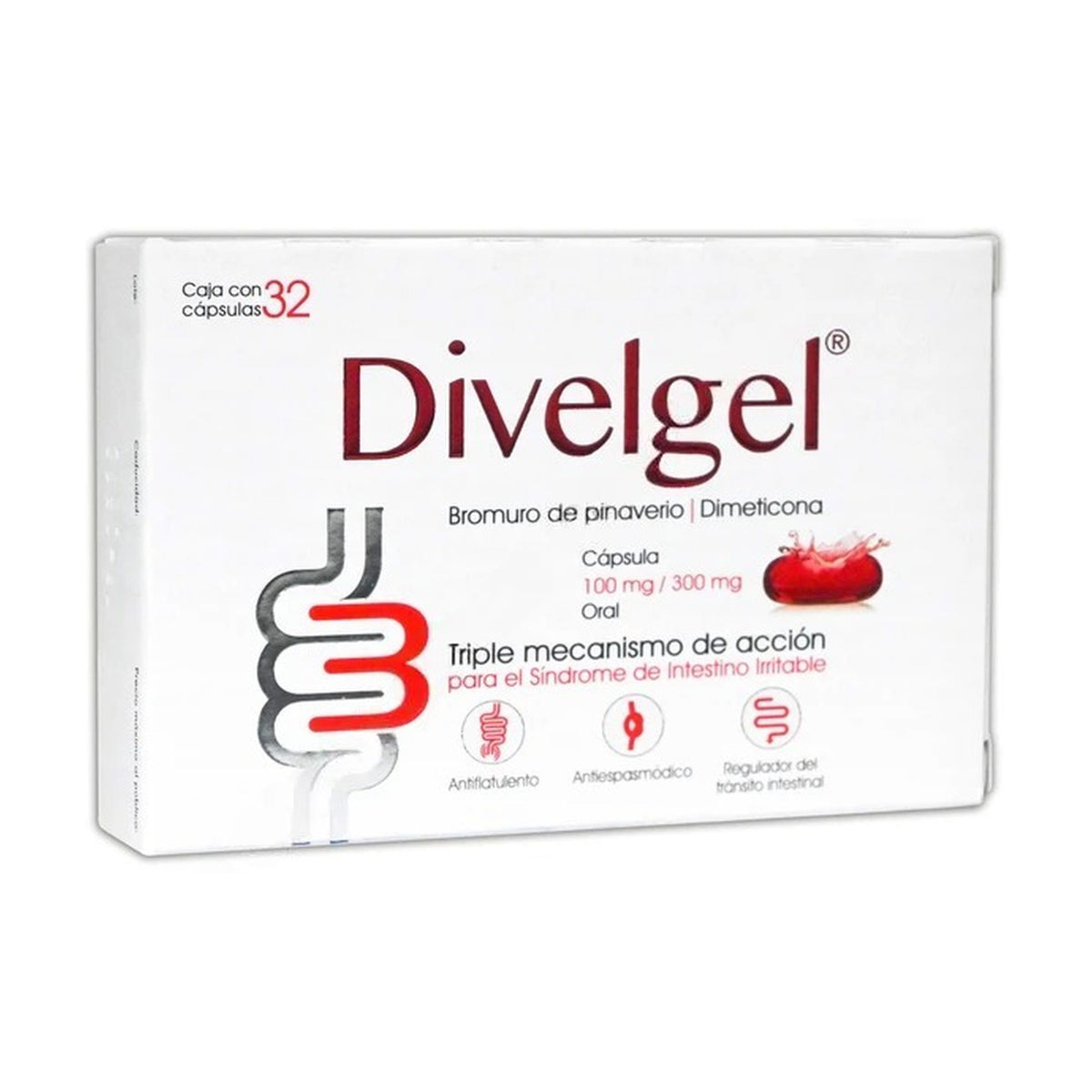 DIVELGEL 32 CAPS 100/300MG