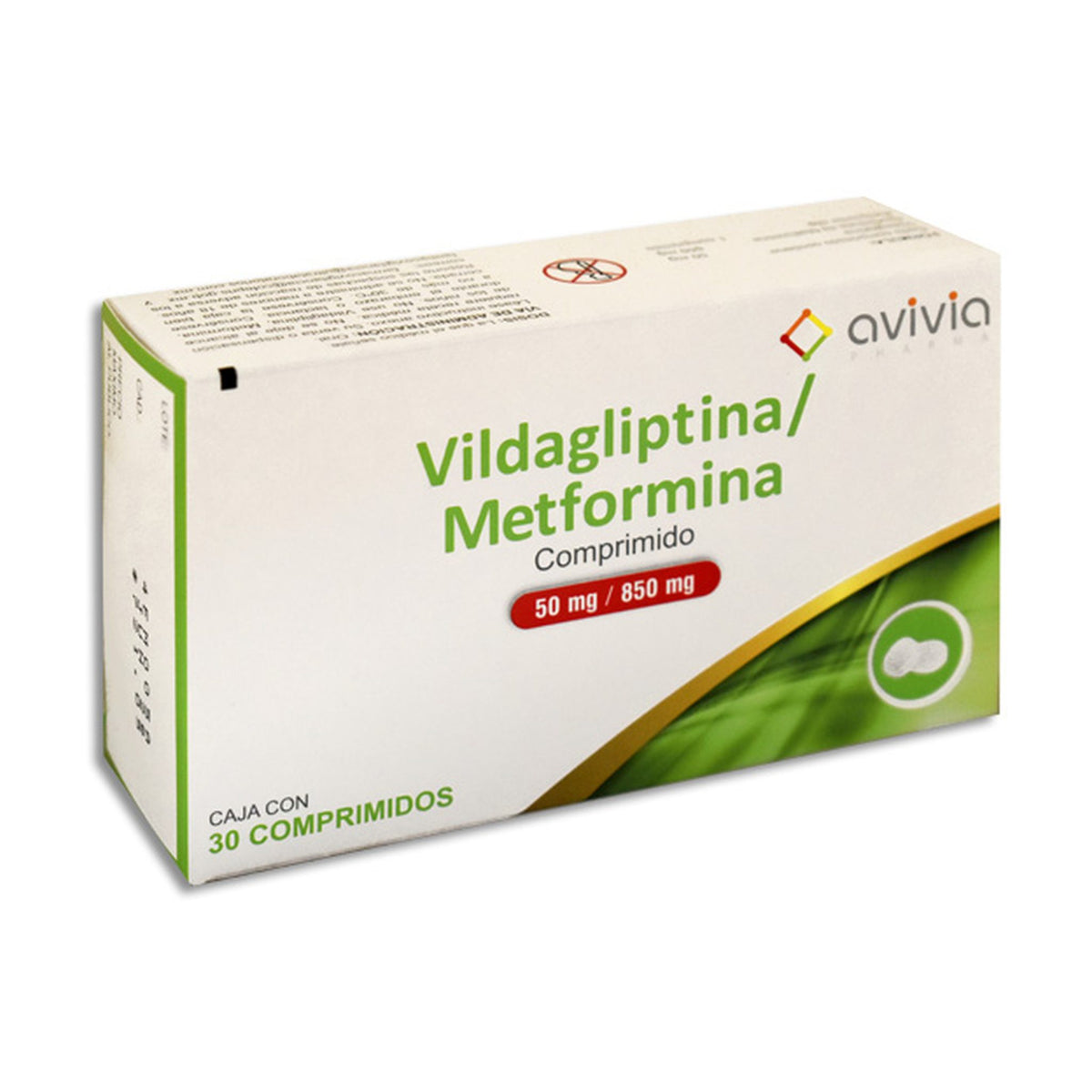VILDAGLIPTIN/METFORMIN 30 COMP 50/850 MG