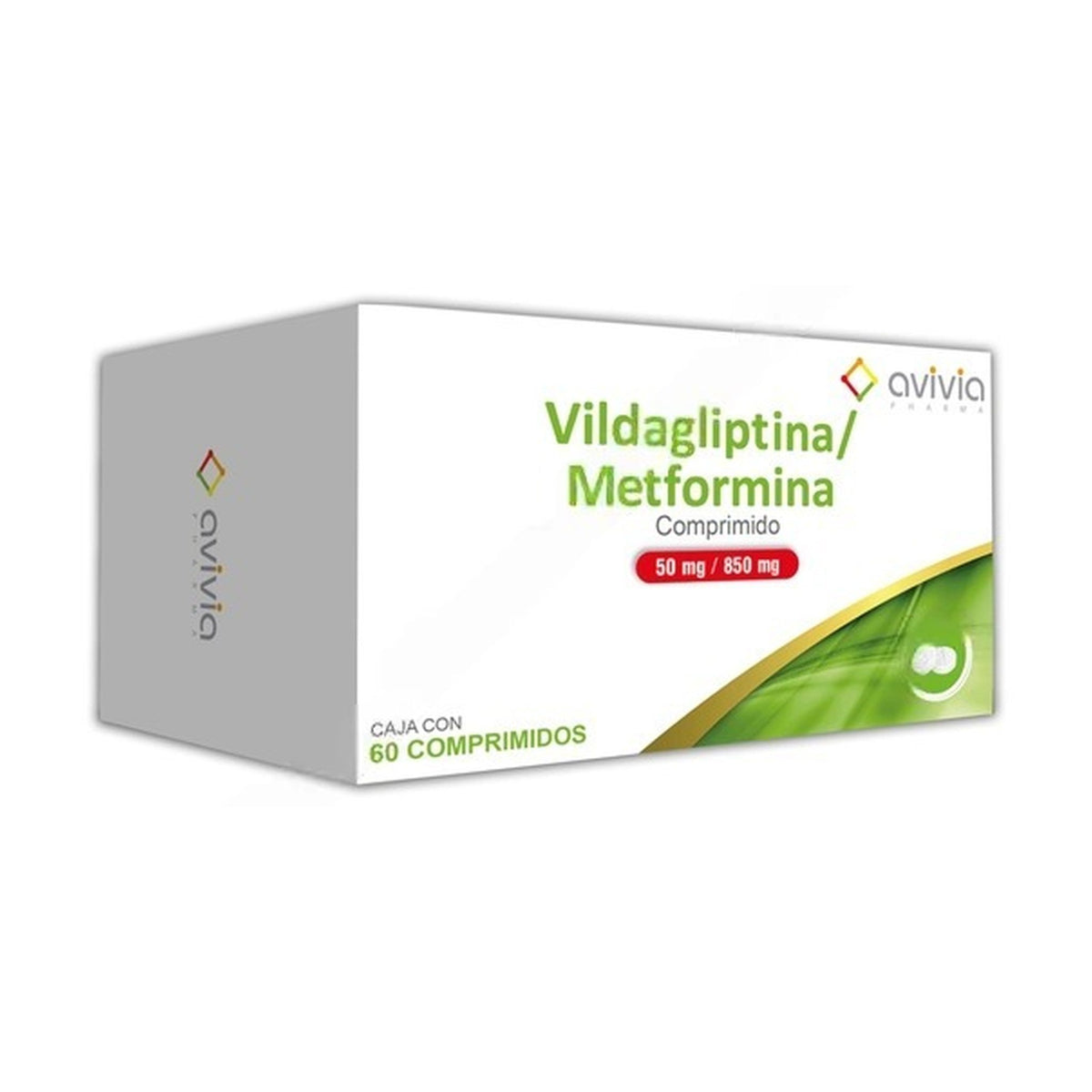 VILDAGLIPTIN/METFORMIN 60 COMP 50/850 MG