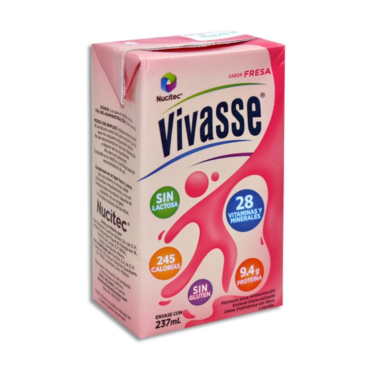 VIVASSE SABOR FRESA 1 PZA 237 ML