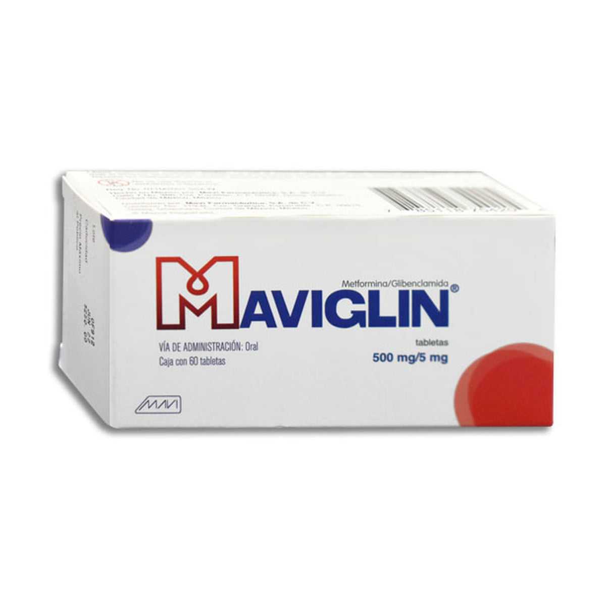 MAVIGLIN 60 TAB 500/5 MG