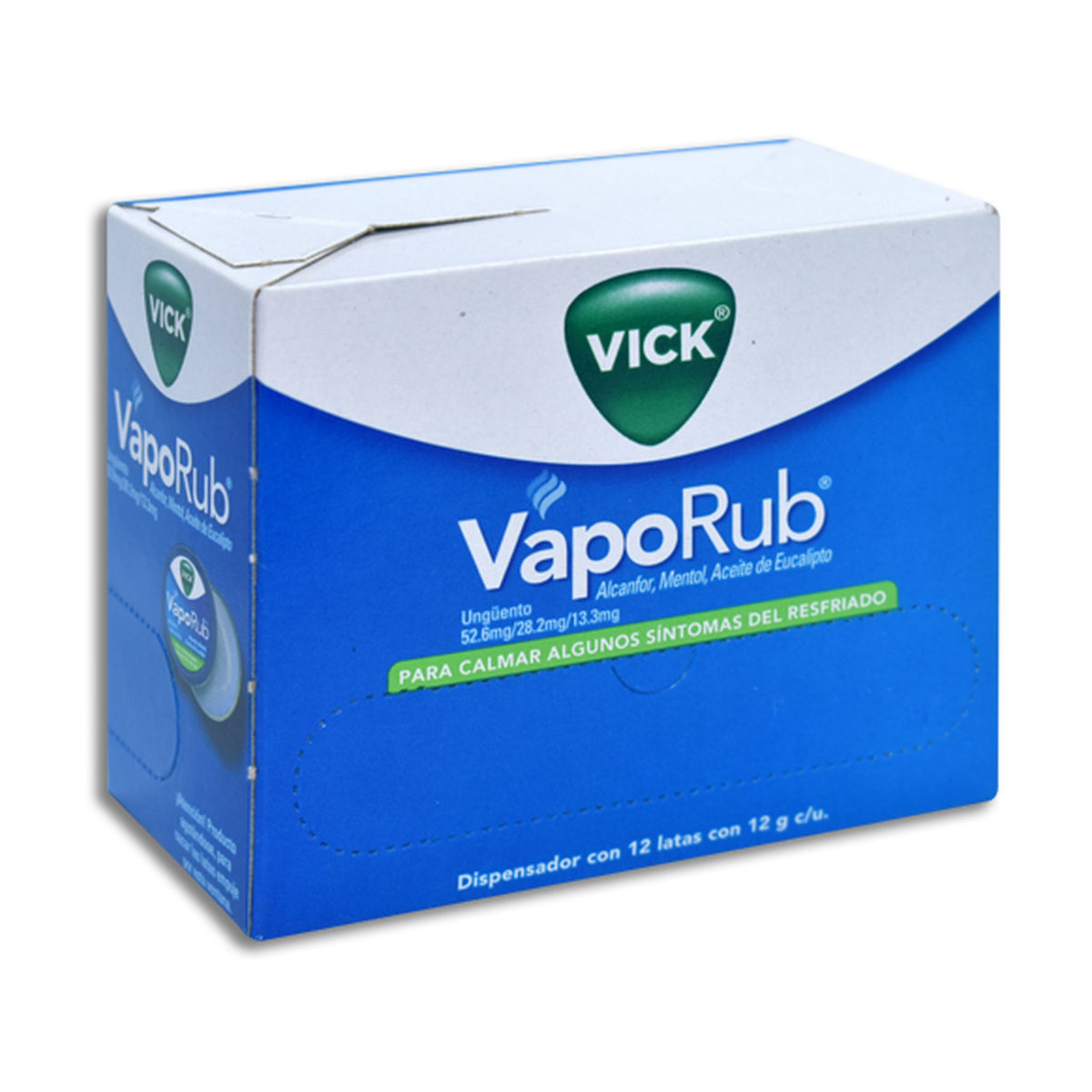 VICK VAPORUB UNG CAJA CON 12 LATAS 12 G