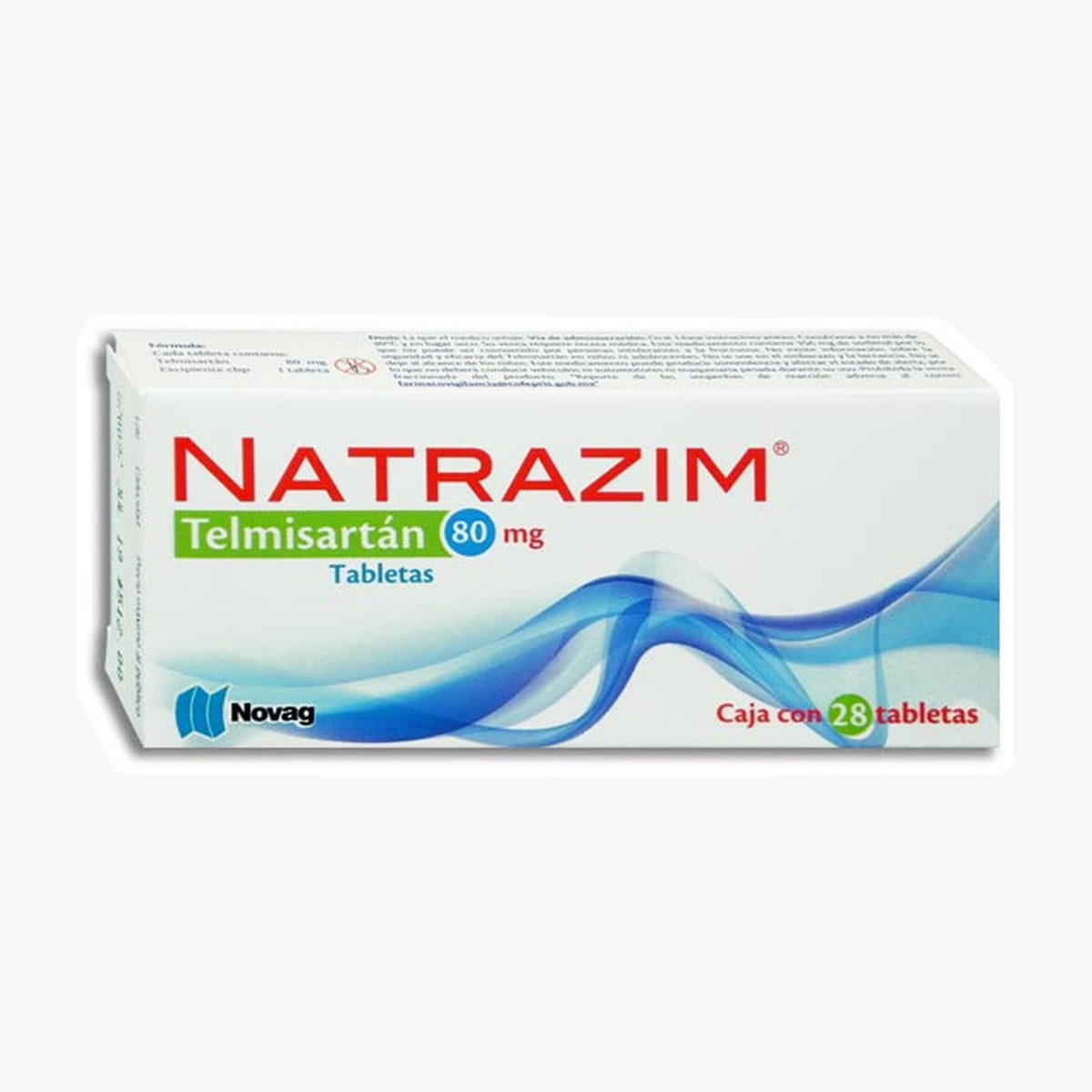 NATRAZIM 28 TAB 80 MG