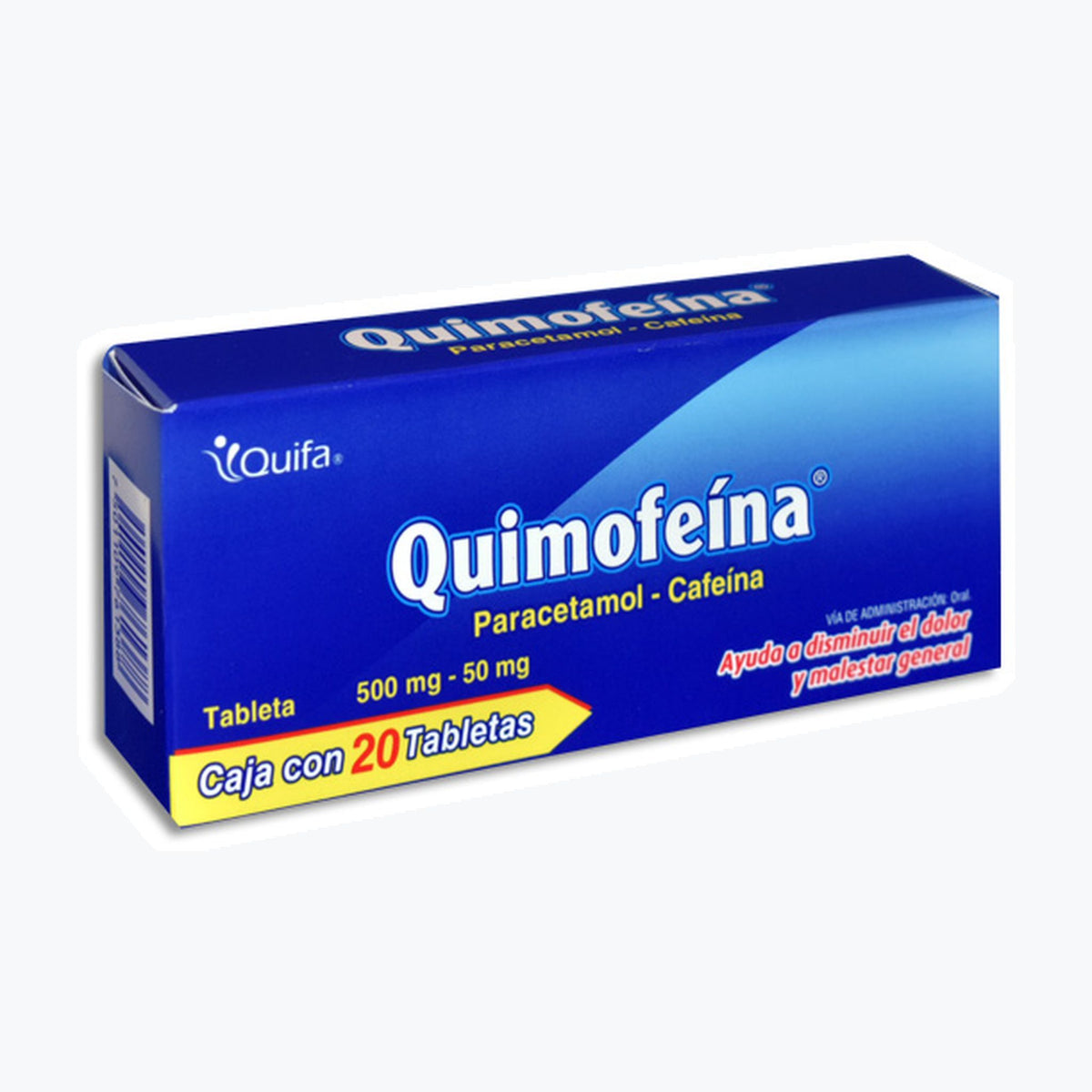 QUIMOFEINA 20 TAB 500/50 MG