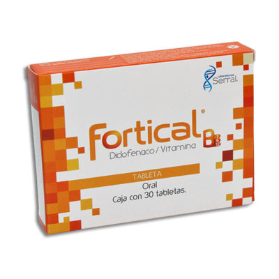 Fortical Simple 50/50/50/.25 mg (Vitaminas B1, B6, B12, Diclofenaco) Serral