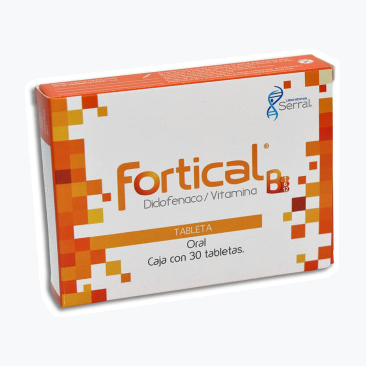 Fortical Simple 50/50/50/.25 mg (Vitaminas B1, B6, B12, Diclofenaco) Serral