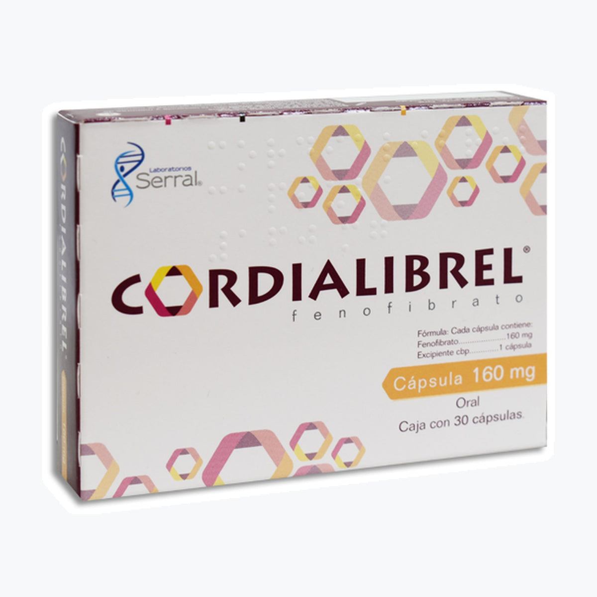 Cordialibrel 160 mg Capsulas C30 (Fenofibrato) Serral