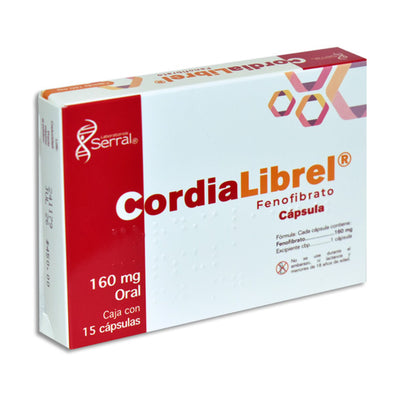 Cordialibrel 160m Capsulas C15 (Fenofibrato) Serral