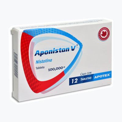 Aponistan V 100 000 UI Tabletas Vaginales C12 (Nistatina) Apotex