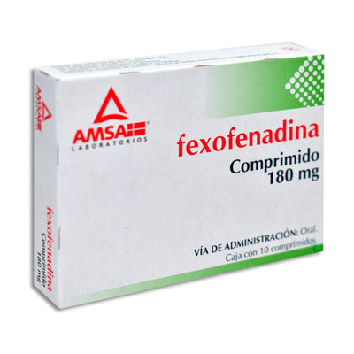 FEXOFENADINA 10 COMP 180 MG