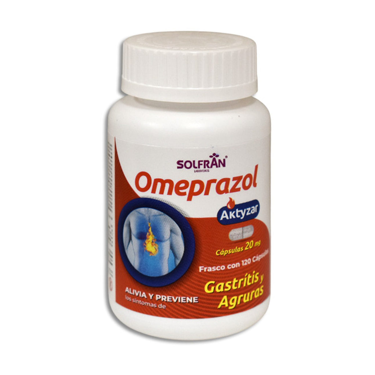 OMEPRAZOL (AKTYZAR) 120 CAPS 20MG
