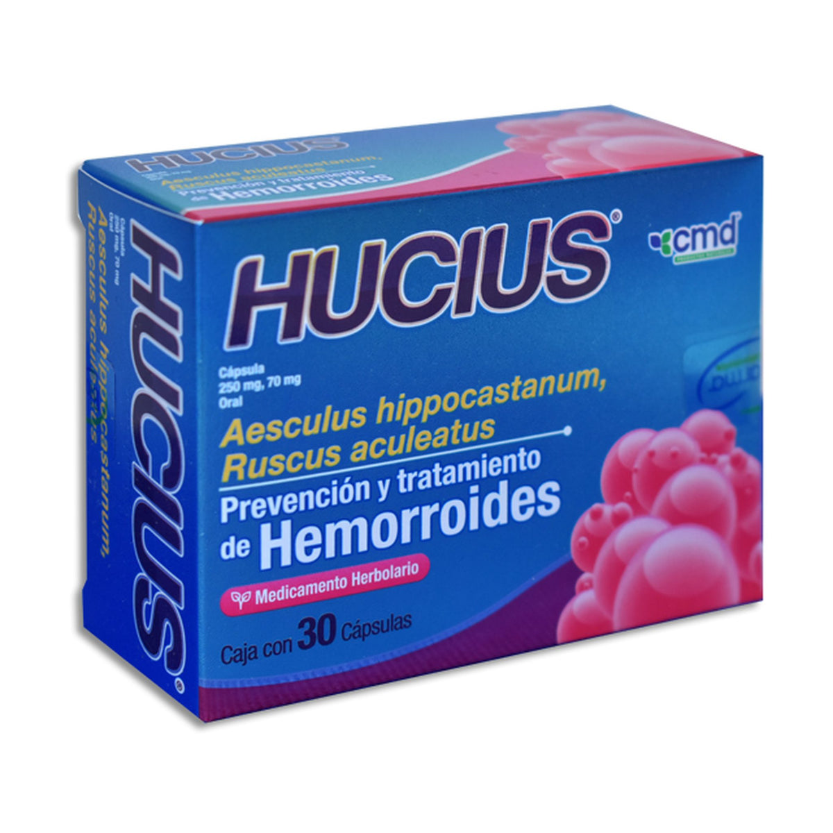 HUCIUS 30 CAPS 250/70 MG