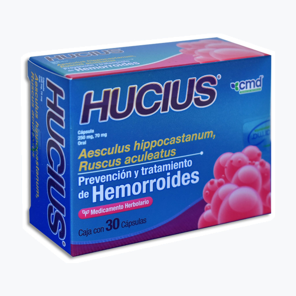 HUCIUS 30 CAPS 250/70 MG