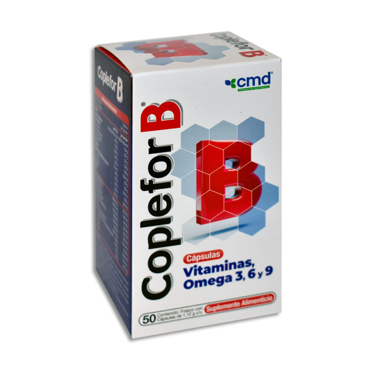 Coplefor-B 1.12 g Capsulas C50 (Vitaminas B2, B3, B6, B1, B12, Acido Folico, Calcio) CMD