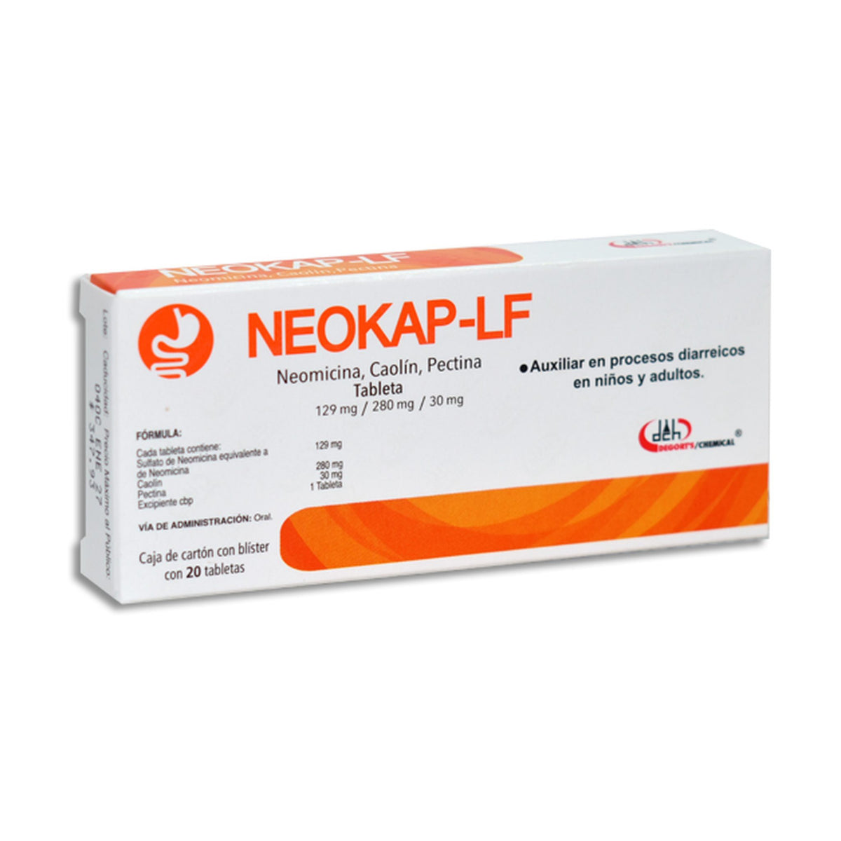 NEOKAP-LF 20 TAB 129/280/30 MG BLISTER