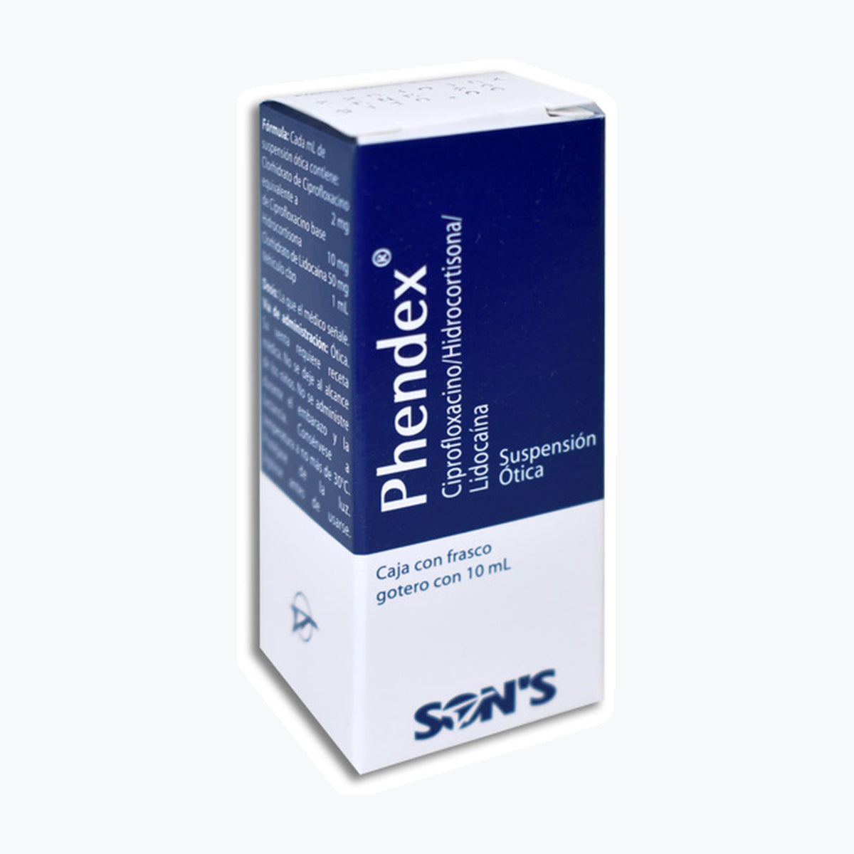 PHENDEX OTICO 1 SUSP 2/10/50MG/10 ML