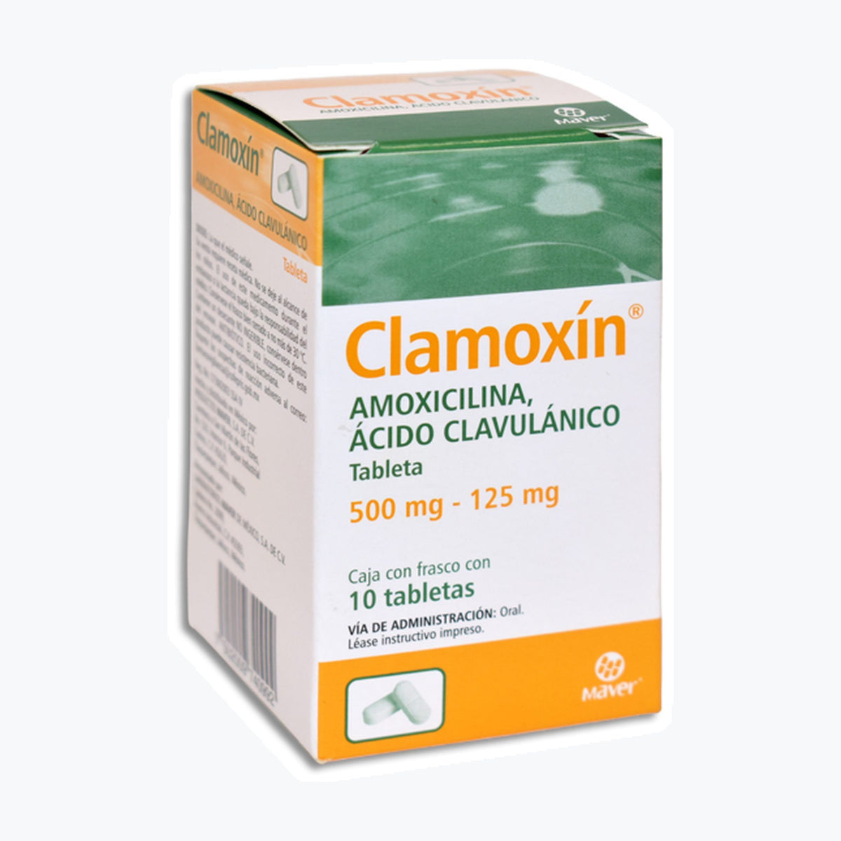 CLAMOXIN 10 TAB 500/125 MG