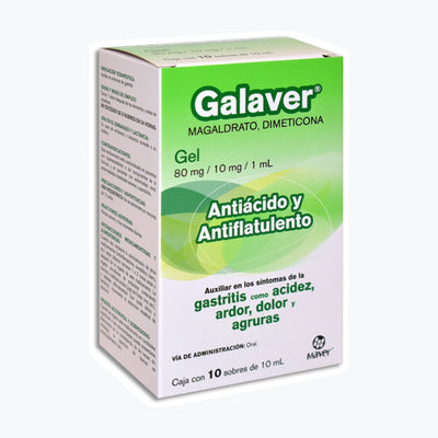 GALAVER GEL 10 SOB 80MG/10MG/10 ML