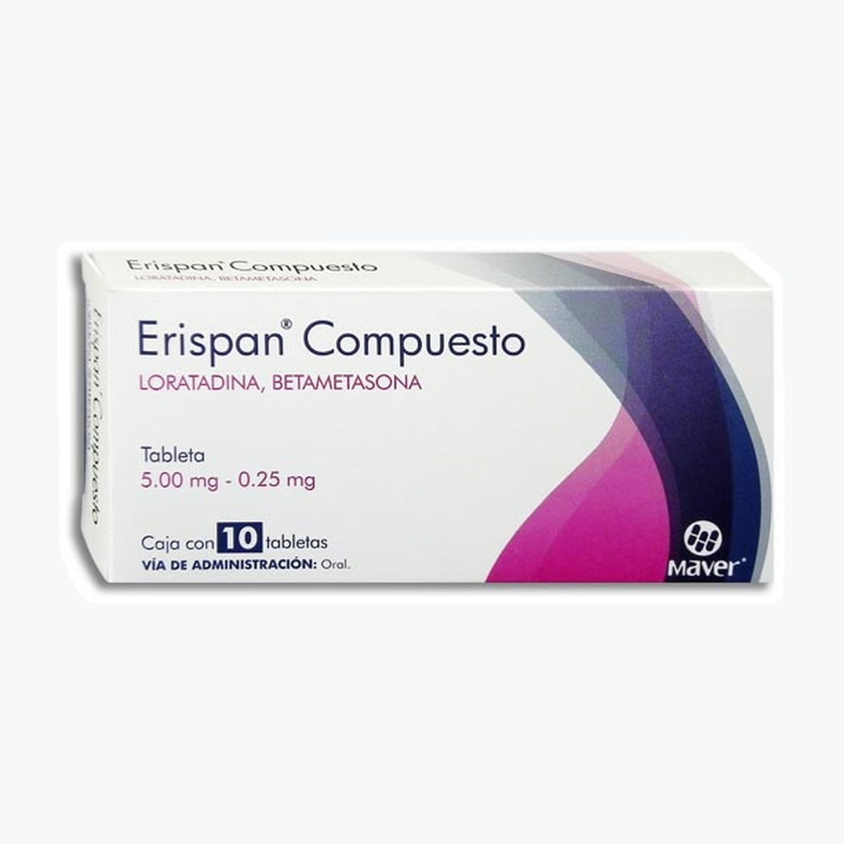 ERISPAN COMP 10 TAB 5/0.25 MG
