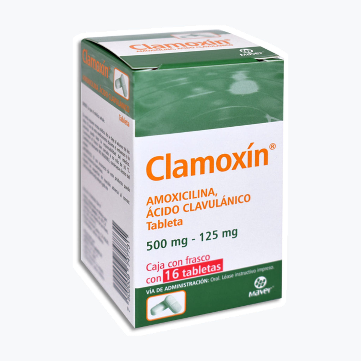 CLAMOXIN 16 TAB 500/125 MG