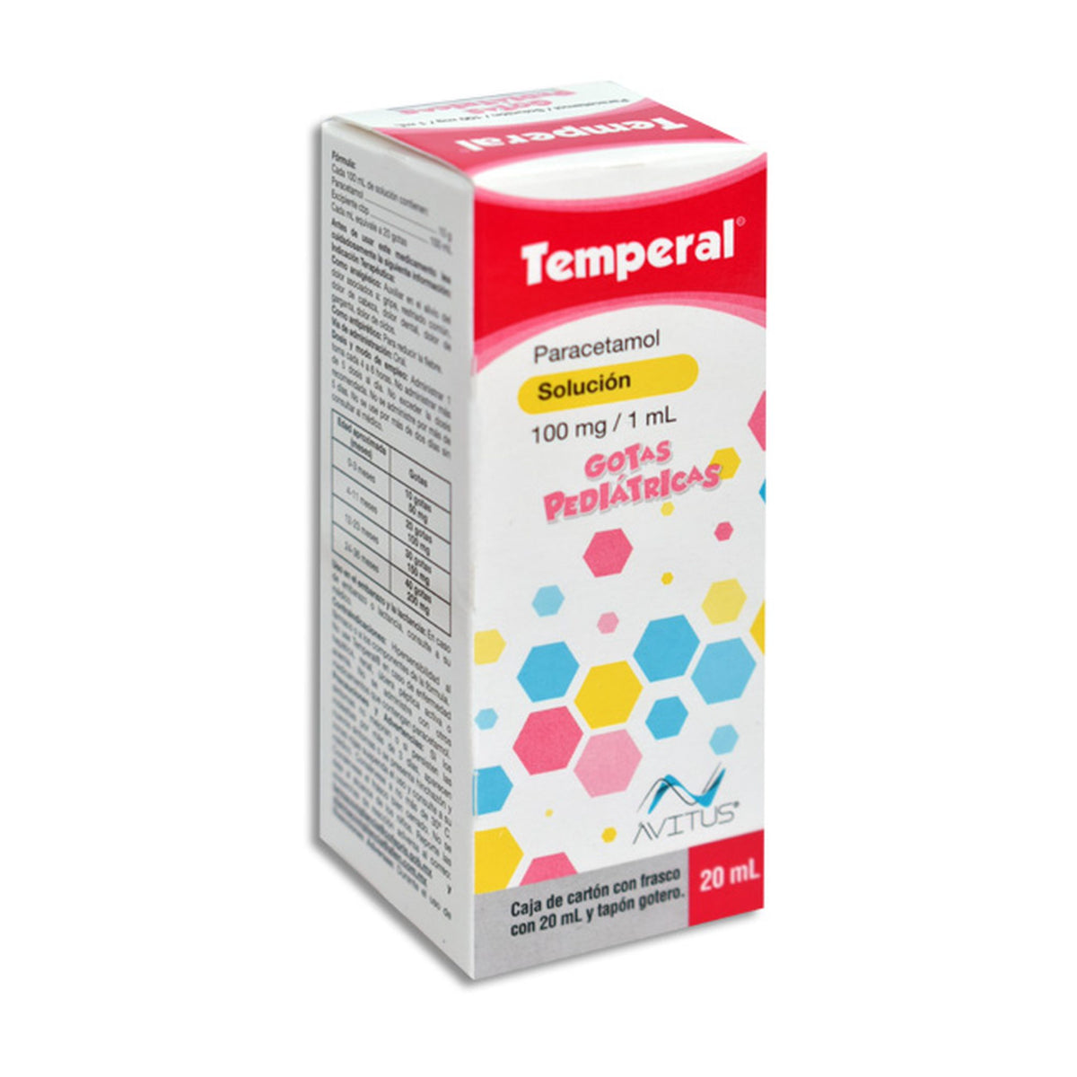 TEMPERAL 1 GOT 100MG/1/20 ML