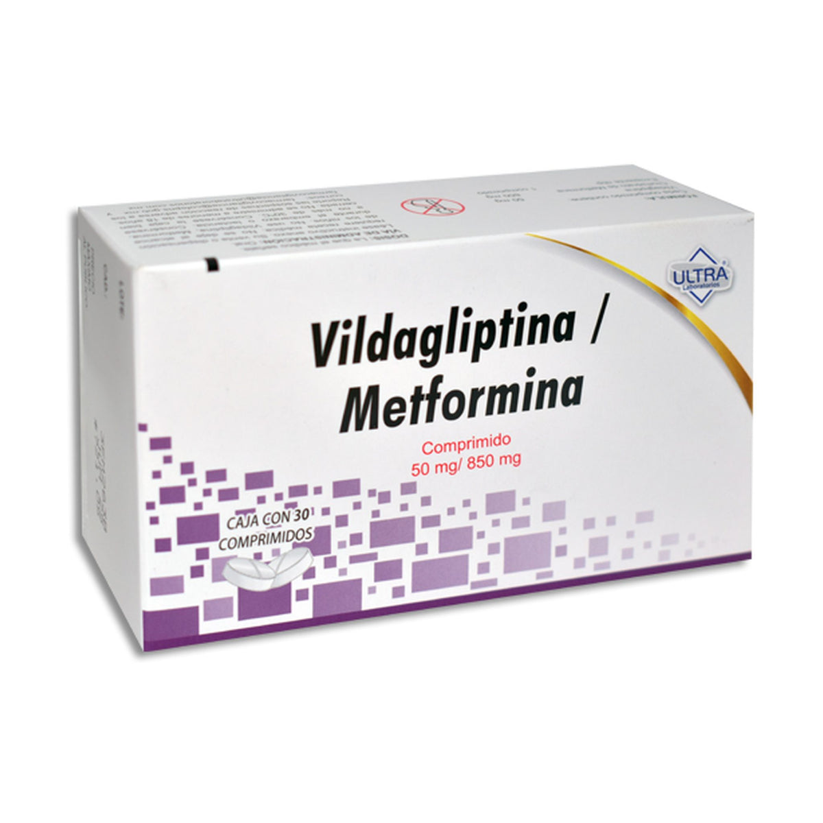 VILDAGLIPTINA METFORMINA 30COMP 50/850MG