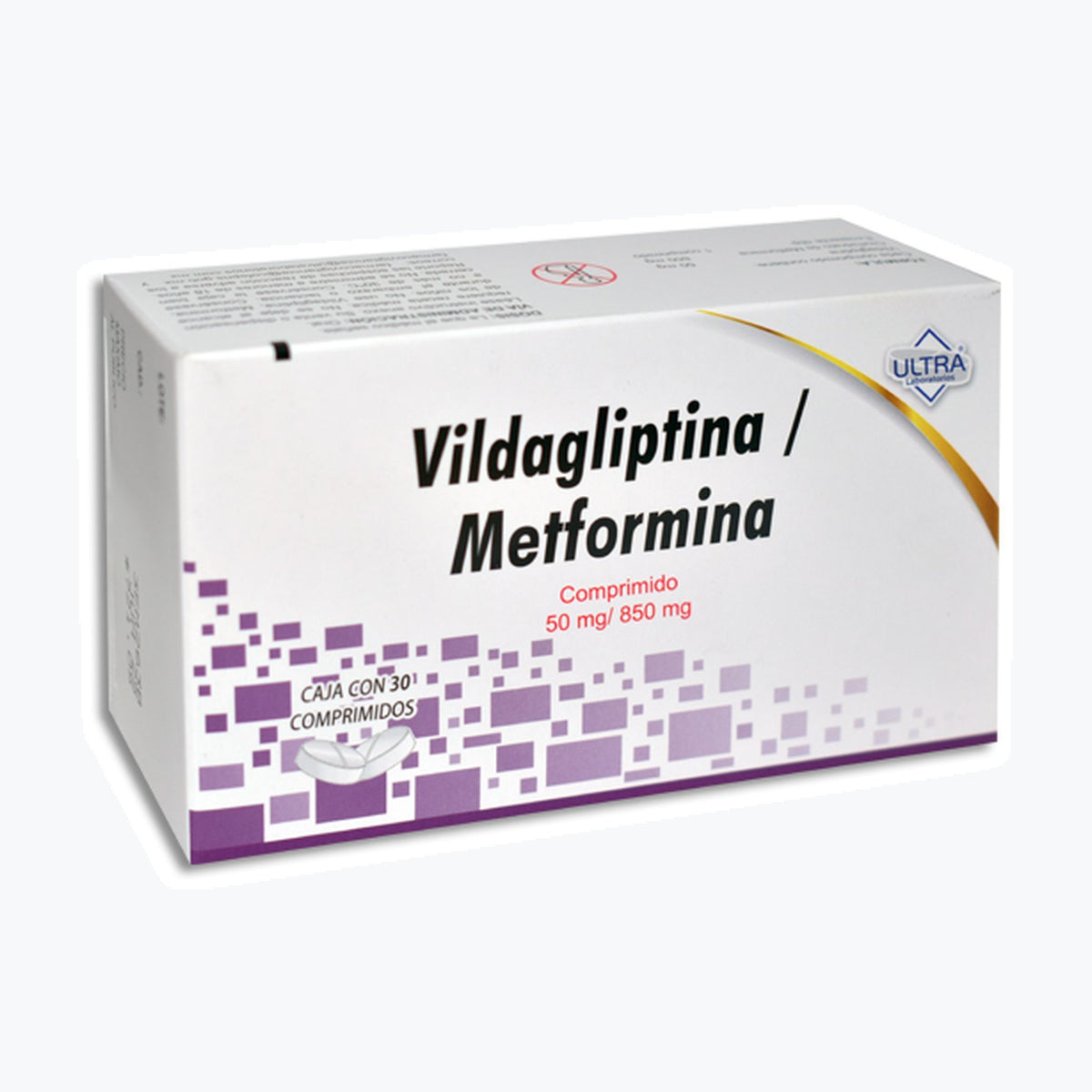 VILDAGLIPTINA METFORMINA 30COMP 50/850MG