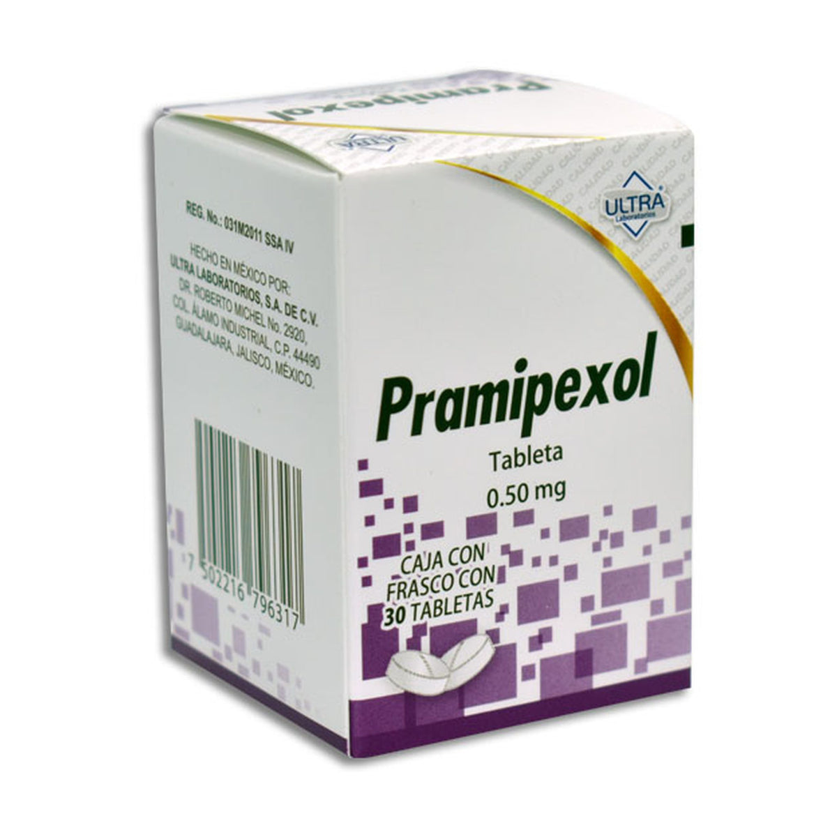 PRAMIPEXOL 30 TAB 0.5 MG