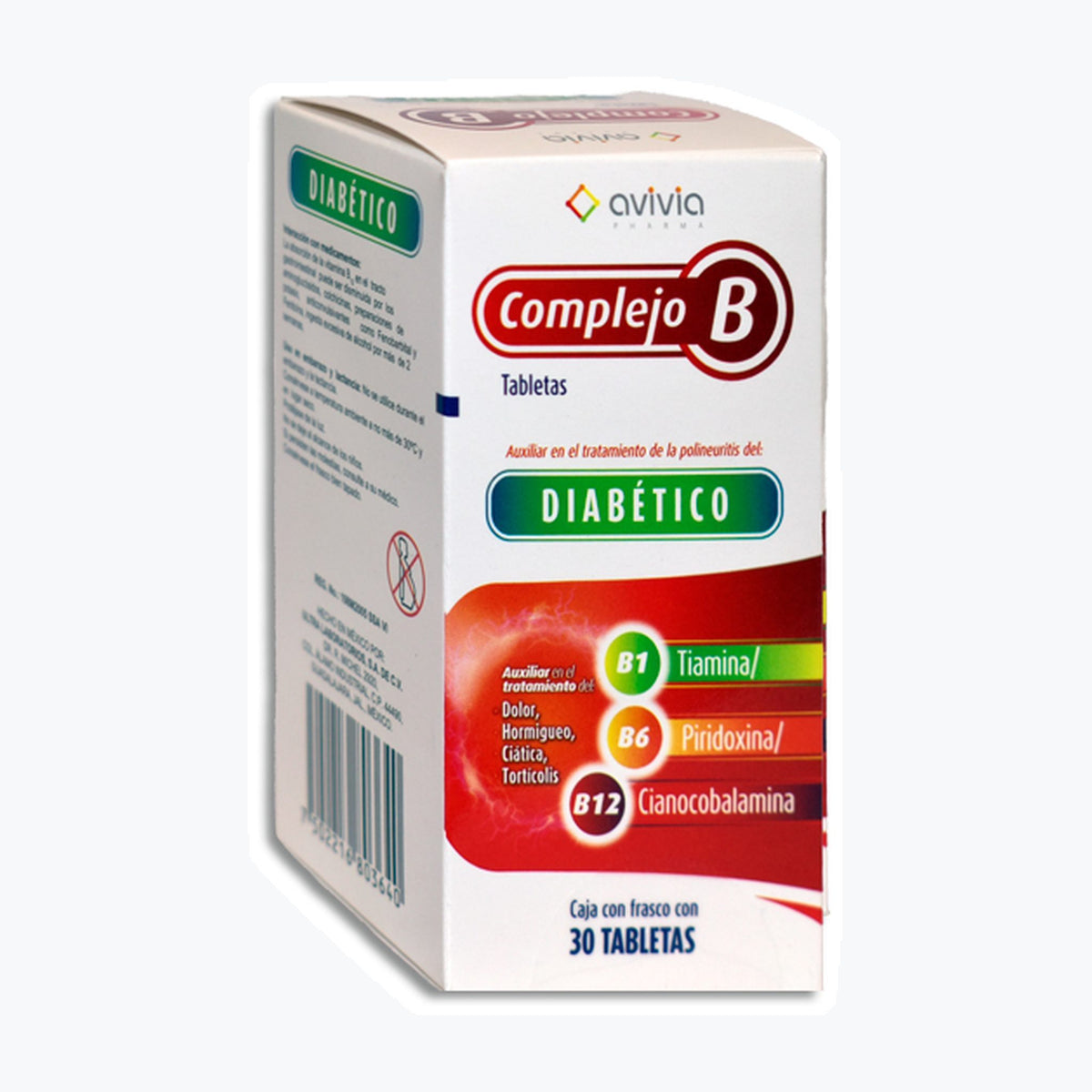 COMPLEJO B DIABETICO 30 TAB 100/5/.05