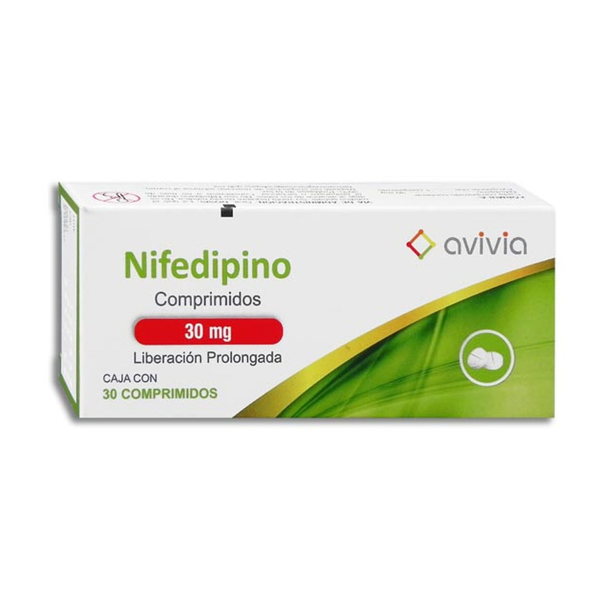 NIFEDIPINO 30 COMP 30 MG