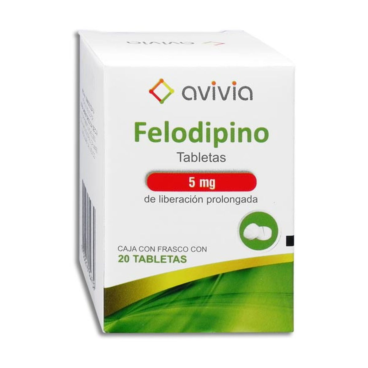 FELODIPINO 20 TAB 5MG