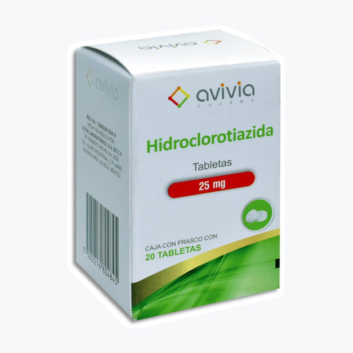 HIDROCLOROTIAZIDA 20 TAB 25MG