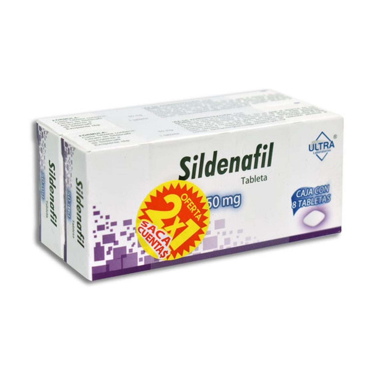 SILDENAFIL 2X1 8 TAB 50 MG