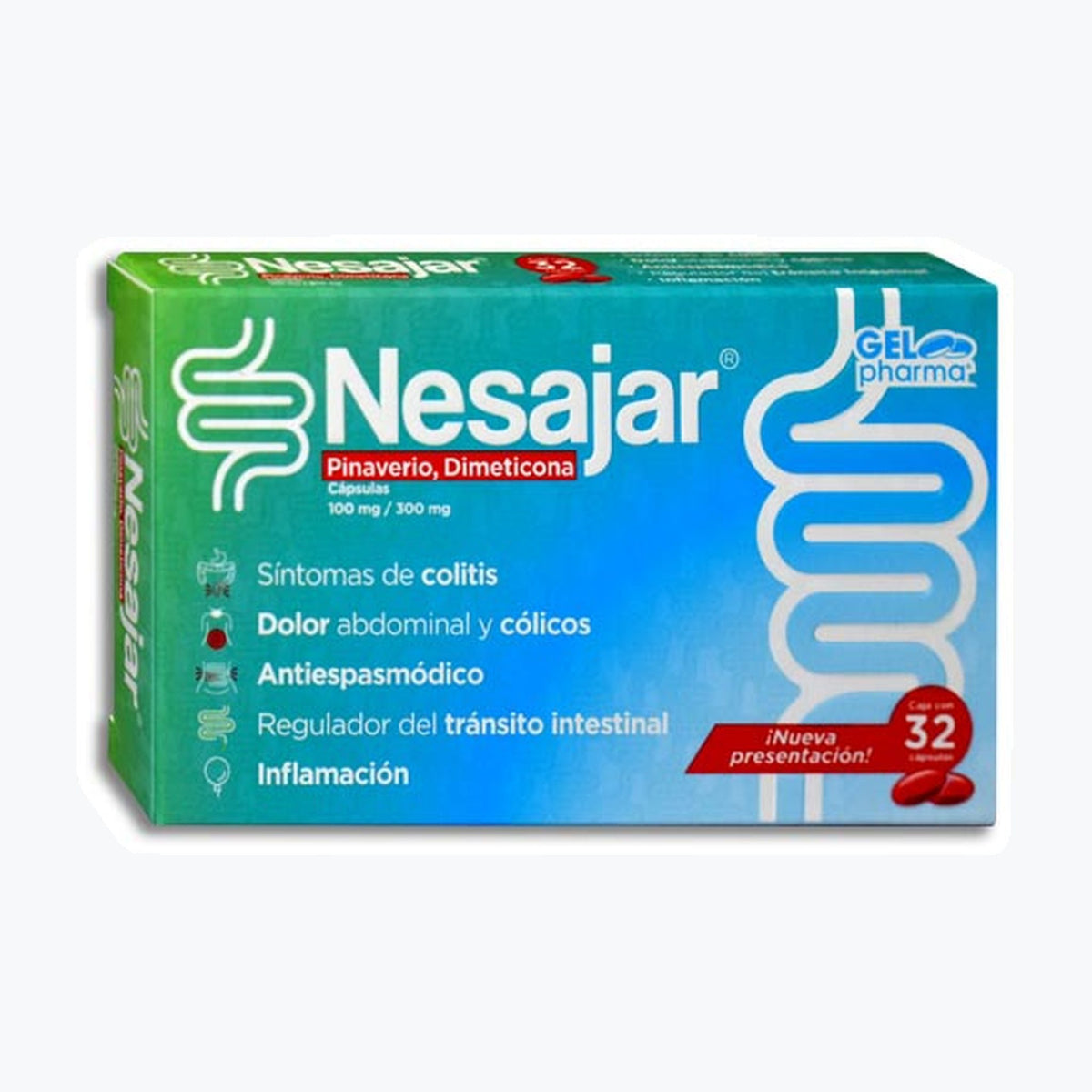 NESAJAR 32 CAPS 300/100 MG