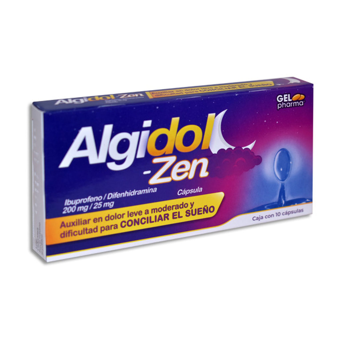 ALGIDOL-ZEN 10 CAPS 200/25 MG