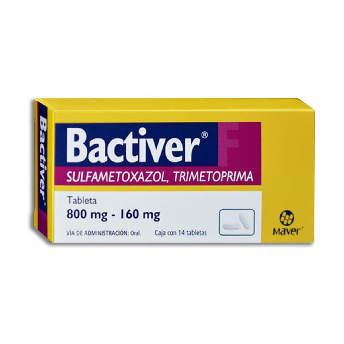 BACTIVER F 14 TAB 160/800 MG