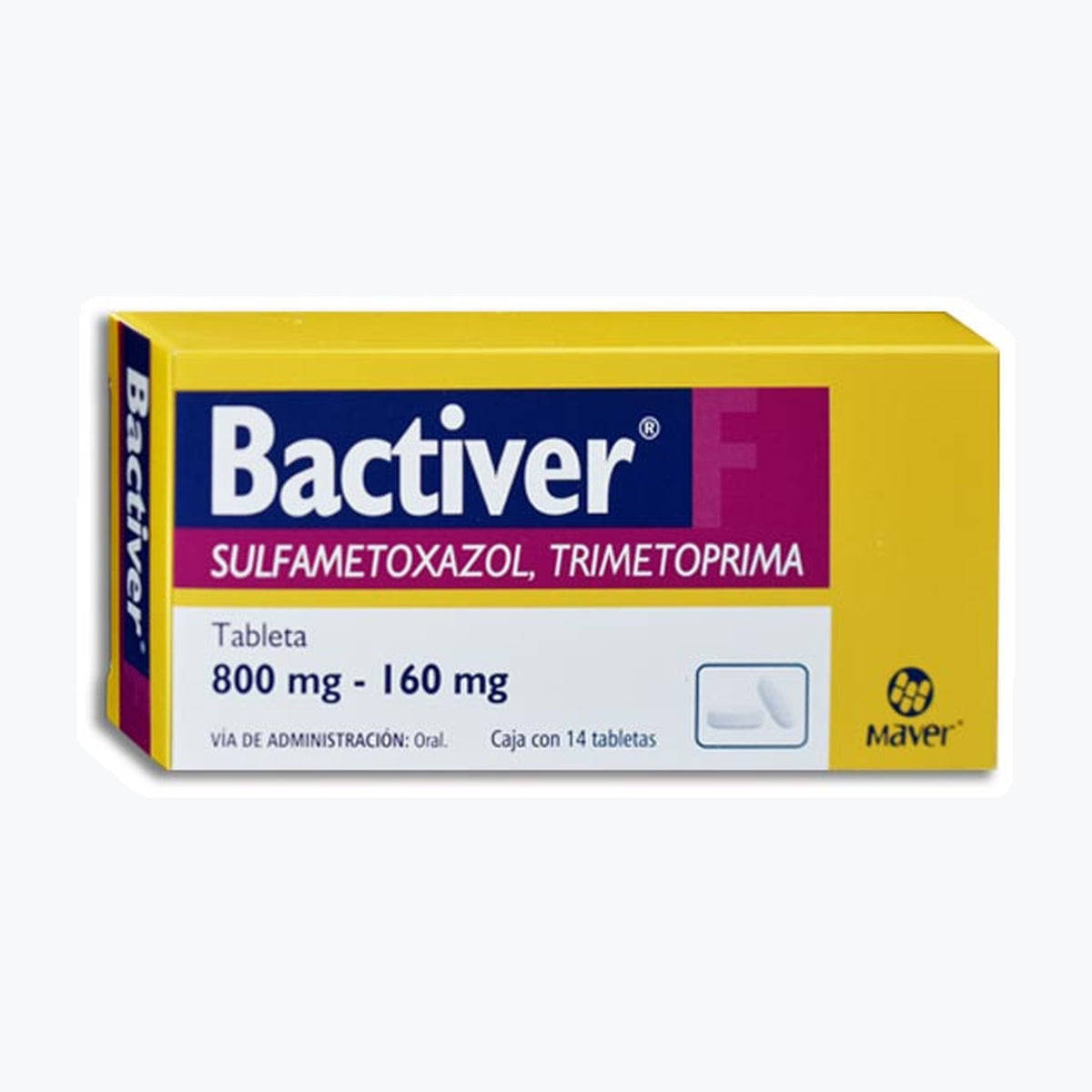 BACTIVER F 14 TAB 160/800 MG