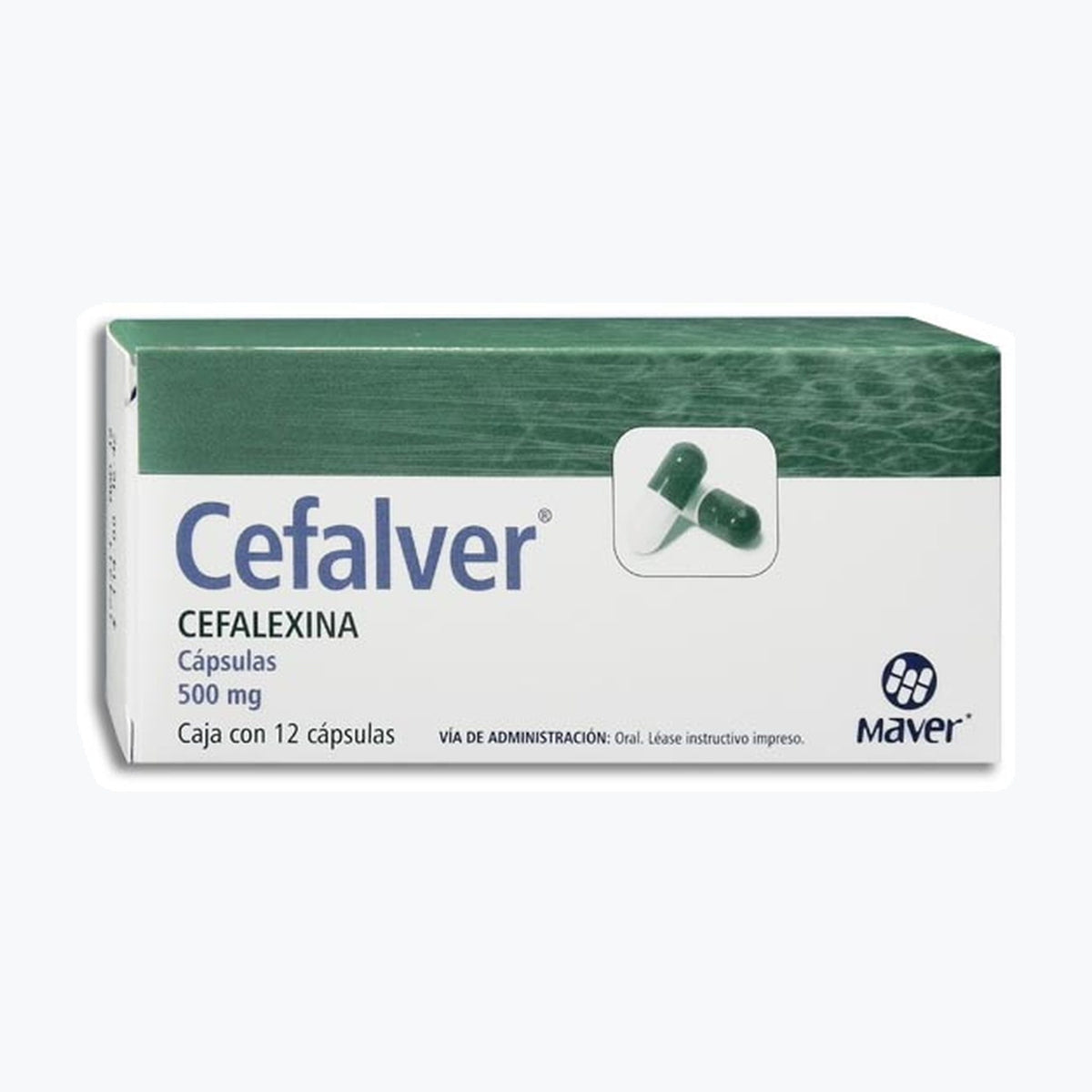 CEFALVER 12 CAPS 500 MG