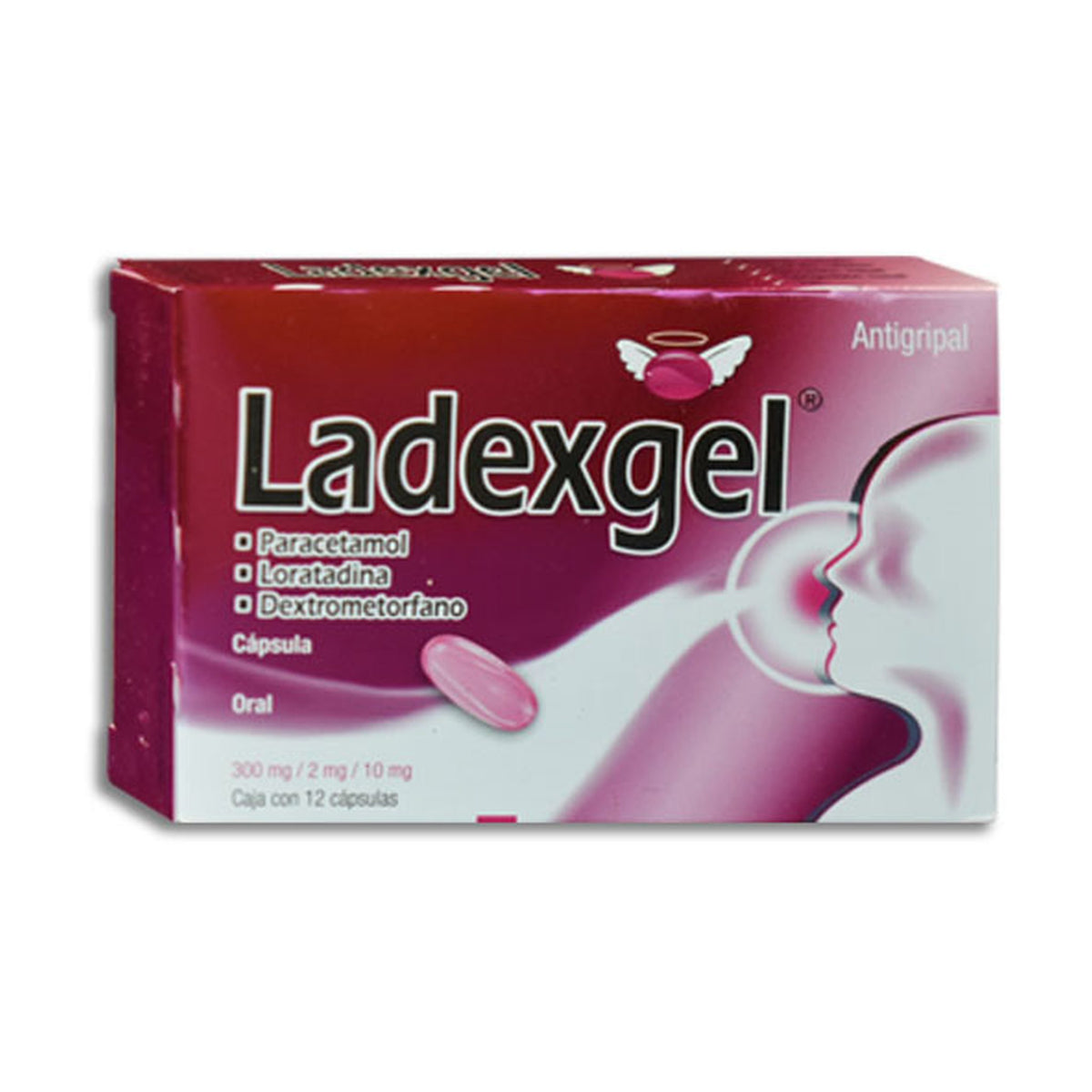 LADEXGEL 12 CAPS 300/2/10 MG