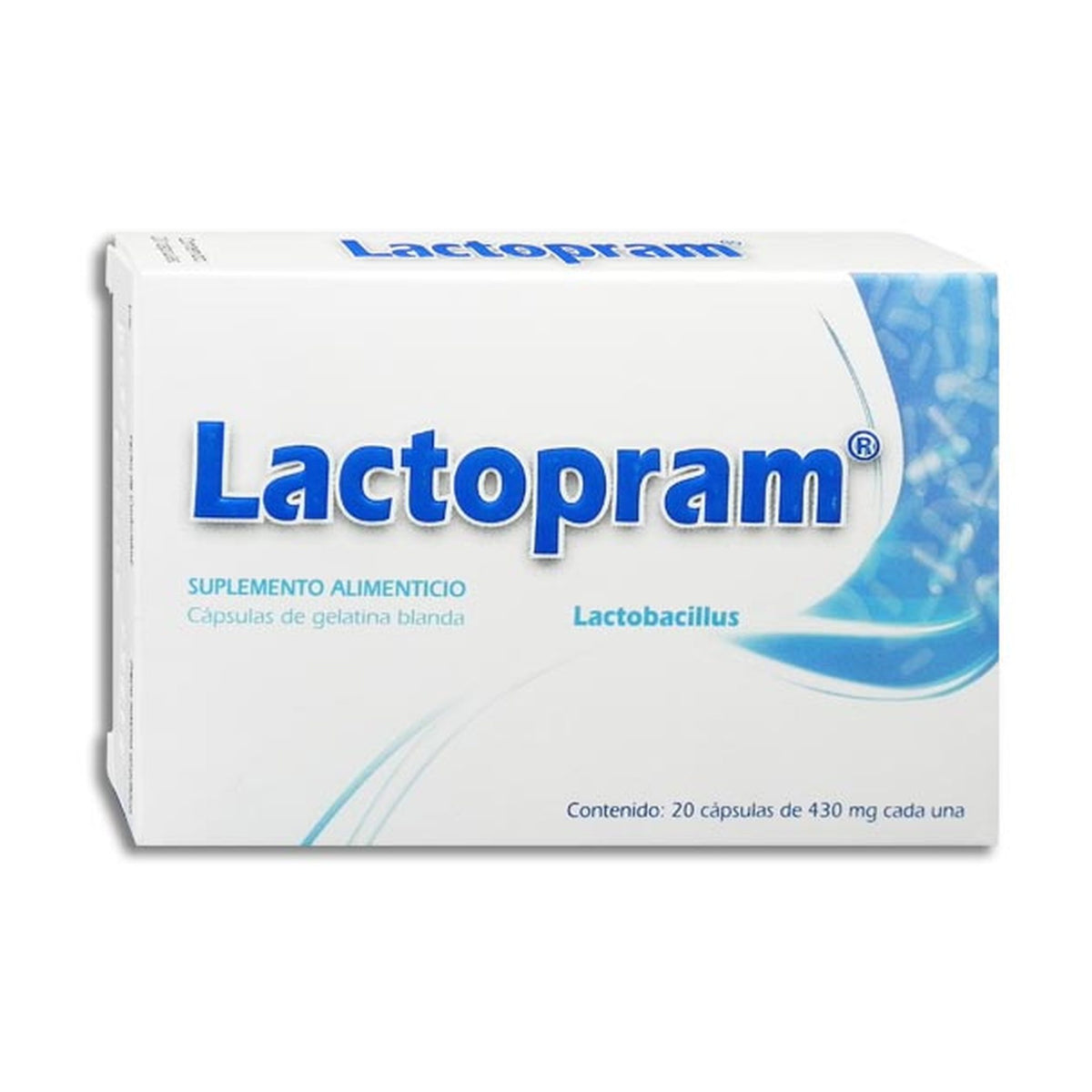 LACTOPRAM 20 CAPS 430 MG